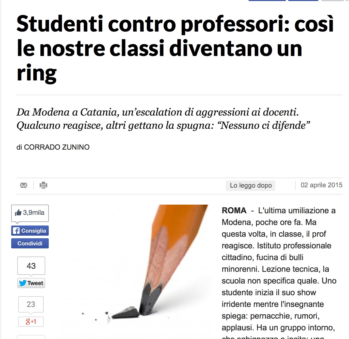 Studenti vs professori